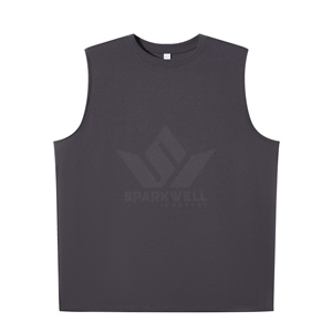Chaleco Deportivo Personalizado para Hombre, Cuello Redondo, Poliéster, Transpirable, Secado Rápido, Sin Mangas, para Entrenamiento Físico, Impresión Digital - Product Image 2