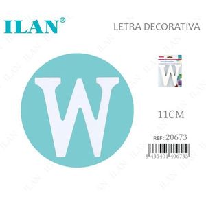 Lettera Decorativa Ilan W 11Cm Bianca Per Decorazione Casa - Product Image 1