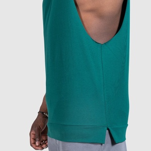 Débardeur côtelé 100 % coton pour hommes, personnalisable avec votre logo de marque, idéal pour le fitness et la musculation, vente en gros - Product Image 5