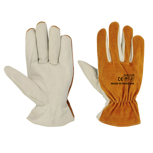 OEM Service New Daily Use Construction <b>Driver</b> Working <b>Gloves</b> Best Hot Selling Top Quality Cowhide Leather Driving Work <b>Gloves</b> - Product Image 4