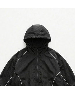 Private Label Windbreaker <b>Jacket</b> Lightweight Waterproof Hooded Outdoor <b>Jacket</b> Custom OEM ODM Manufacturer - Product Image 3