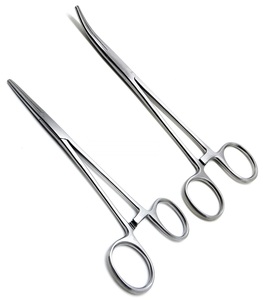 Premium 18.0 cm Microsurgical Curved Hemostatic Forceps 1x2 <b>Teeth</b> Stainless Steel Manual CE Certified by Endochoice Medical - Product Image 3