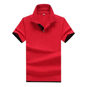 Camiseta Polo de Tela Pk de la Mejor Calidad, Color Rojo Intenso, para Hombre y Mujer, Disponible a Precio de Fábrica - Product Image 3