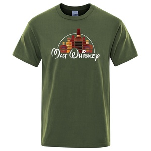 Solid Color Heavyweight 100% Cotton T-Shirt for <b>Men</b> Alcohol Themed Summer Leisure T-Shirt Plus Size High Quality High Quality - Product Image 1