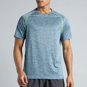 T-shirt à manches courtes 100% coton pour homme, style basique, couleur unie, col rond, imprimé - Product Image 2