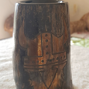 Jarra de Cuerno Vikinga Pulida, Ecológica, Hecha a Mano, de la Mejor Calidad, Personalizada, para el Hogar, Restaurantes y Hoteles - Product Image 1
