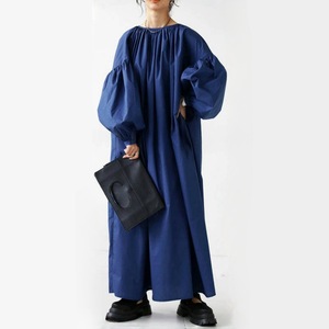 Boutique Summer New Fashionable Simple Round Neck Casual <b>Loose</b> Versatile Women's <b>Dress</b> - Product Image 3