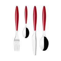 Ensemble de couverts élégants en acier inoxydable, cuillères, fourchettes, couteaux, couverts durables pour la maison, le restaurant, l'hôtel, utilisation quotidienne