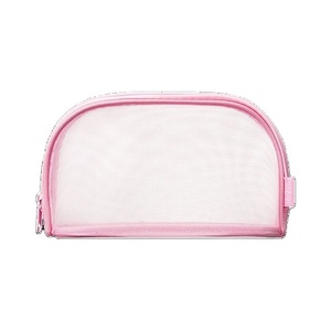 Custom Logo Travel Wash Zipper Nylon Cosmetic Pouch <b>Transparent</b> Clear Mesh <b>Makeup</b> <b>Bag</b> Waterproof Travel Toiletry Organizer <b>Bag</b> - Product Image 1