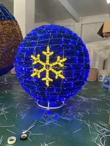 Nuevo adorno <span class=keywords><strong>luces</strong></span> de bola de arco gigante para centros comerciales al aire libre impermeable <span class=keywords><strong>Navidad</strong></span> 3D LED marco de alambre hecho a mano <span class=keywords><strong>luces</strong></span> con motivos grandes - Product Image 2