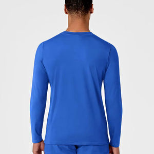 High Quality Cotton Polyester Jersey Hospital Staff Scrub Undershirt Comfortable Quick Dry Medical <b>Base</b> <b>Layer</b> Shirt Healthcare - Product Image 2