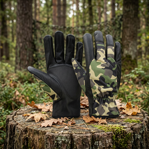 Guantes de Trabajo Tácticos de Cuero con Camuflaje Personalizado KOKAL, para Caza, Tiro y Protección de Manos, Fabricante OEM - Product Image 4