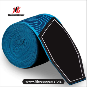 อุปกรณ์ฟิตเนส JUST FITNESS ดีไซน์ใหม่ โลโก้สั่งทำได้ ผ้าพันมือสำหรับชกมวยหลากสี พร้อมตัวล็อคแบบตะขอและห่วง คุณภาพสูงกว่า - Product Image 2