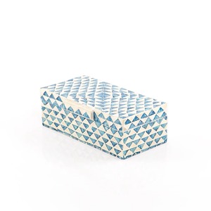 Wood Rectangular Jewelry <b>Storage</b> <b>Box</b> Gray White Multifunctional Space Saving Modern Luxury Living Room Decor - Product Image 3
