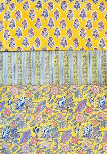 Tissu imprimé à la main de haute qualité pour vêtements de luxe, matériau textile 100% coton - Product Image 6