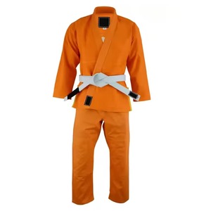 Custom <b>Orange</b> BJJ Gi Uniform Brazilian Jiu Jitsu Kimono Martial Arts Training Suit OEM Judo Gi Manufacturer 100% Cotton Front - Product Image 6