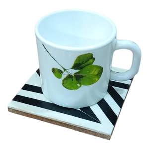 Modern Eco-Friendly <b>Square</b> Resin Inlay Coaster <b>Set</b> of 4 Pieces 10x10cm for Tea & Coffee with Custom Logo High Quality - Product Image 2