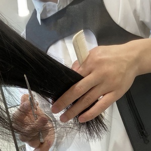 Kit de ciseaux de coiffure professionnels pour droitiers, coupe droite, 6,0 pouces, noir-or, haute performance, tranchants, confortables, longs - Product Image 6