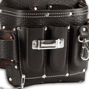 High Quality Best Selling OEM Customizable Waterproof Lightweight Professional Heavy Duty Genuine Leather Waist Tool Bag 12L - Product Image 5