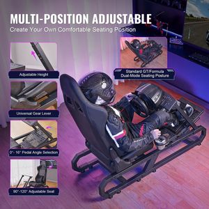 Supporto per Volante da Gaming per Logitech G923/G920/G29, Struttura in Acciaio Resistente, Simulatore di Guida Thrustmaster T248P - Product Image 6