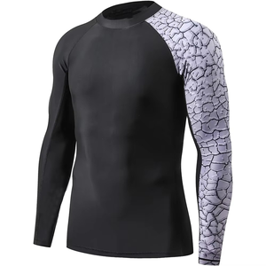Maillot de compression unisexe à manches longues pour MMA, personnalisable OEM, pour entraînement sportif, fitness, BJJ, vêtements de sport par sublimation - Product Image 2