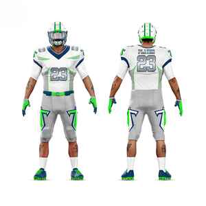 Camiseta de Fútbol Americano Personalizada GLORY, Unisex, Verde, Sublimada, Absorbente de Humedad, Manga Corta, Uniforme para Adultos, Todas las Temporadas, 100% - Product Image 5
