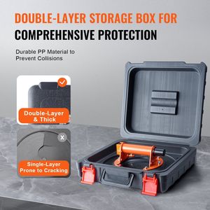 Ventouse en verre de 10 pouces avec poignée en acier, capacité de charge industrielle robuste de 990 lb, boîte de transport - Product Image 6