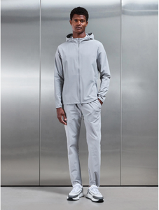 Conjunto Deportivo Ligero con Capucha para Hombre, Chaqueta con Cierre Completo y Pantalones, Transpirable, Color Sólido, Ropa Casual de Calle para Primavera - Product Image 1