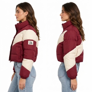 <b>Women</b> Puffer <b>Jacket</b> Quilted <b>Winter</b> Outerwear Lightweight Insulated Fabric <b>Warm</b> Comfortable Fit Casual Fashion Apparel OEM - Product Image 5