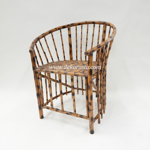 Elegante Silla de Bambú con Brazos para Sala de Estar o Patio, Mueble de Bambú Cendani Hecho a Mano - Product Image 4