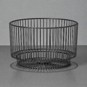 Modern Metal <b>Wire</b> <b>Storage</b> <b>Basket</b> Circle Shape Multi-Purpose Neatening Organizer - Product Image 3