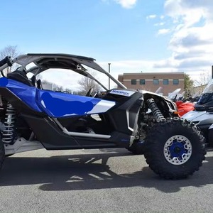 2024 Can Maverick X3 <b>MAX</b> X rs Turbo RR with <b>Smart</b>-Shox Dazzling Blue & Carbon - Product Image 1