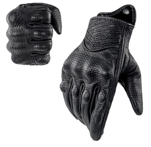 Nouveaux Gants de Moto Personnalisés Haut de Gamme pour Hommes – Respirants, Imperméables, avec Fermeture Éclair, en Cuir Véritable, pour Sports de Plein Air - Product Image 5