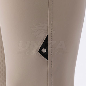 Culotte d'équitation mi-taille pour homme, avec assise intégrale, en Spandex/Polyester extensible quadridirectionnel, pour l'entraînement et le dressage - Product Image 4