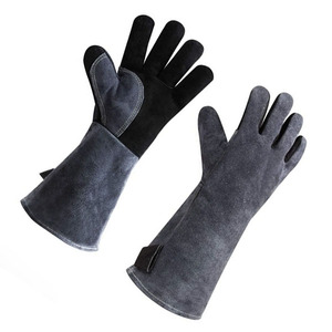Premium Leather Welding <b>Gloves</b> Heat Resistant Safety <b>Gloves</b> for Professional Welding Work for sale - Product Image 2