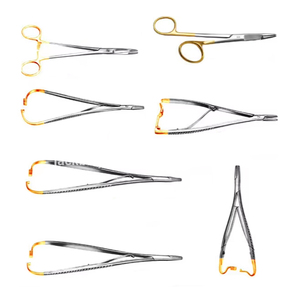 Pinzas Quirúrgicas Médicas, 7 Piezas, Portaagujas, Instrumentos Manuales, Certificación CE, Garantía de 3 Años, Acabado Mate/Pulido, Varios Tipos - Product Image 1