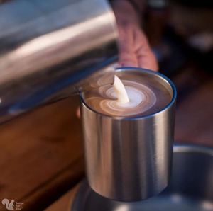 Stainless Steel Coffee <b>Mugs</b> Camping Double Wall BPA Free Metal Tea Cup Wide Handle - Product Image 2