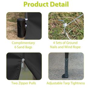 10 X 20 ft Heavy Duty Pop-Up Gazebo 6 Removable Sidewalls Carry Bag Included-for Wedding Party & Event Tent - Product Image 4