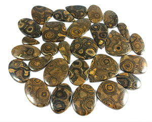 Lot en gros de cabochons de stromatolite naturelle, cabochons de guérison de différentes formes et tailles pour la fabrication de bijoux - Product Image 2