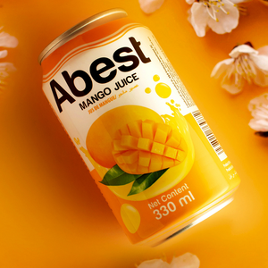 น้ำผลไม้ Abest ขนาด 330 มล. รสชาติมะม่วงสด น้ำอัดลมเวียดนาม ส่วนผสมพิเศษ น้ำตาลและนม แบบแห้ง - Product Image 6