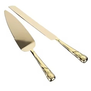 Ensemble de service décoratif pour desserts, couteau à gâteau et spatule en métal, ensemble de lève-gâteau en acier inoxydable - Product Image 5