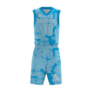 Uniforme de Baloncesto para Hombre de Alta Calidad, Personalizado con Logotipo OEM/ODM, Transpirable, Anti-UV, Antibacteriano, 100% Poliéster - Product Image 4