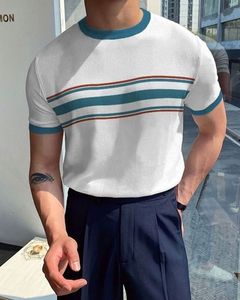 T-shirt imprimé à manches courtes pour homme, col rond, de qualité supérieure, nouveau modèle d'été, coupe ample, en pur coton respirant, de BD - Product Image 6