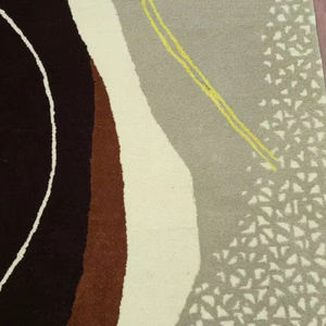 Tapis d'appoint en laine multicolore abstrait, prix d'usine, 8x12 pieds, tapis moderne tufté à la main, grand tapis contemporain pour salon - Product Image 4