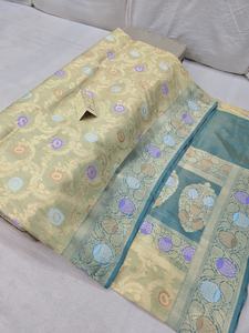 Sari en soie jaal buta meena sona rupa - Product Image 3