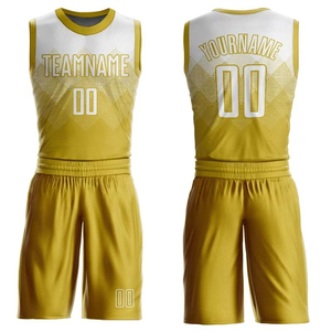 Ensemble de vêtements de sport personnalisés pour équipe de basketball, maillot et short, impression par sublimation, séchage rapide, respirant, confortable - Product Image 3