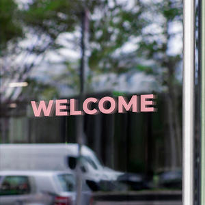 Autocollants en vinyle rose, lettrage autocollant, imperméables, finition brillante, résistants aux UV, personnalisés pour la signalisation d'événements festifs, la marquage des véhicules - Product Image 2