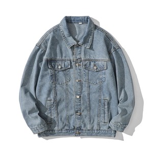 Men Autumn New Denim <b>Jacket</b> Stand Collar Zipper Closure Yarn Dyed 100% Cotton Denim <b>jacket</b> for men Closure Regular Fit Autumn - Product Image 6
