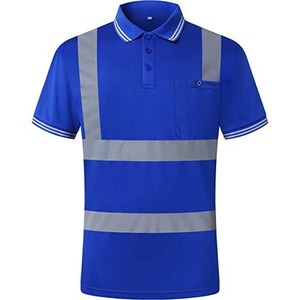 Wholesale High Visibility OEM Logo Custom Construction Work Wear Uniform Reflective Safety Short Sleeve Polo <b>Shirts</b> - Product Image 3
