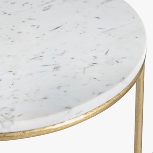 Contemporary Marble Top <b>Nesting</b> <b>Tables</b> <b>Set</b> with Gold Frame Elegant <b>Coffee</b> <b>Table</b> Furniture for Home Decor Cheap Price - Product Image 3